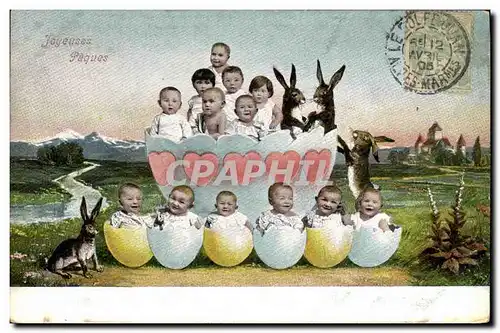 Ansichtskarte AK Lapin Lapins Enfants