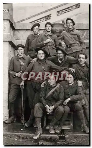 CARTE PHOTO Militaria Chasseurs Alpins