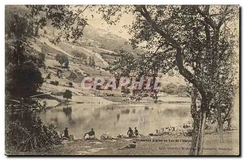 Cartes postales Militaria Chasseurs Alpins au lac de l&#39Ubaye