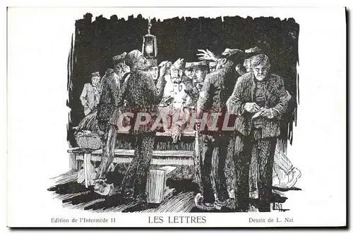 Cartes postales Militaria Les lettres