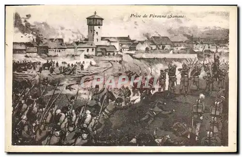 Cartes postales Militaria Prise de Peronne Somme
