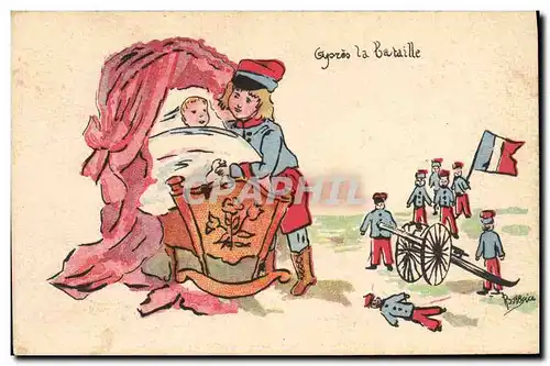 Cartes postales Militaria Apres la bataille