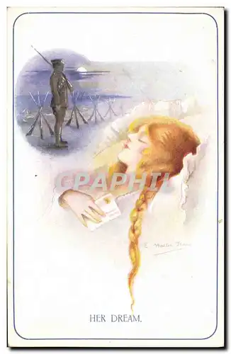 Cartes postales Militaria Femme Her dream
