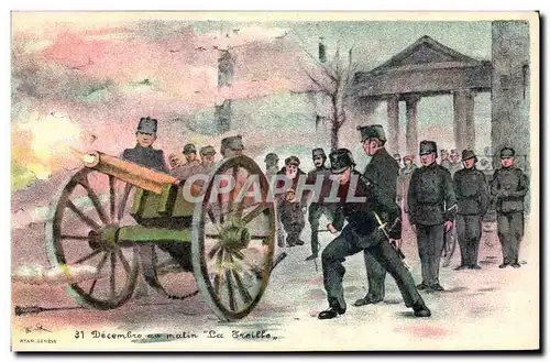 Cartes postales Militaria 31 decembre au matin La Treille