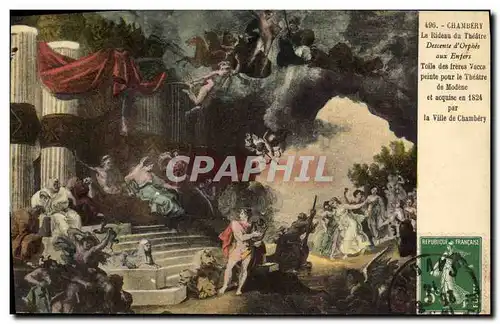 Cartes postales Chambery Le rideau du theatre DEscente d&#39Orphee aux enfers