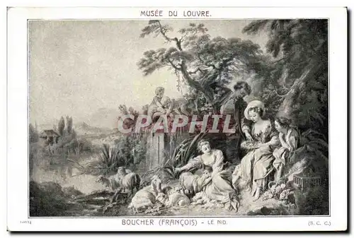 Cartes postales Paris Musee du Louvre Boucher Le nid