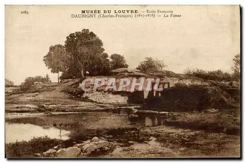 Cartes postales Paris Musee du Louvre Daubigny La vanne