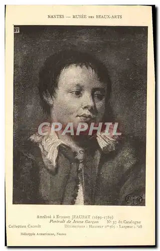 Cartes postales Nantes Musee des Beaux Arts Etienne Jaurat portrait de jeune garcon