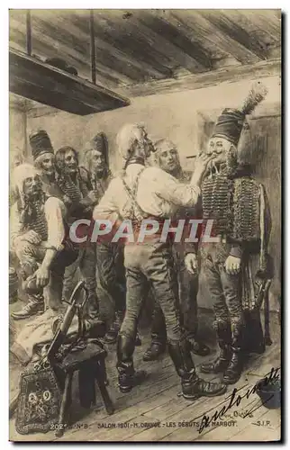 Cartes postales Salon 1901 Orange Les debuts de Marbot Militaria