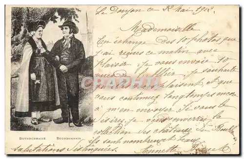 Ansichtskarte AK Folklore Bourbonnaise Bourbonnais