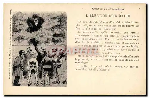 Cartes postales Folklore Contes de Fraimbois L&#39election d&#39un maire