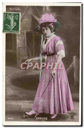 Cartes postales Femme Greuze Theatre Gymnase Diabolo
