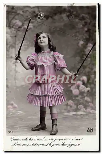 Cartes postales Enfant Diabolo