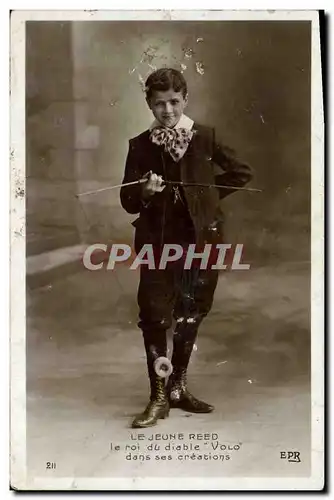 Cartes postales Le jeune Reed le roi du diable Volo dans ses creations Diabolo