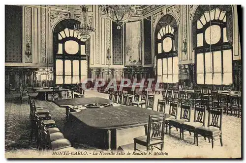Cartes postales Monte Carlo La nouvelle salle de rouellette Medecin Casino