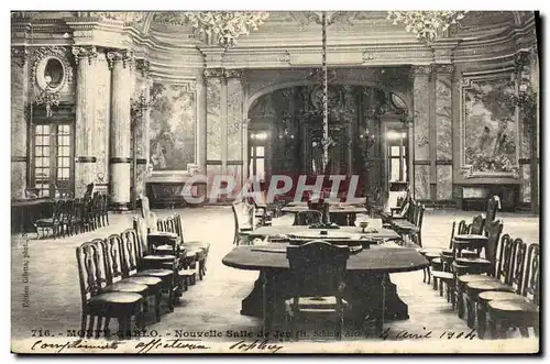 Cartes postales Monte Carlo Nouvelle salle de jeu