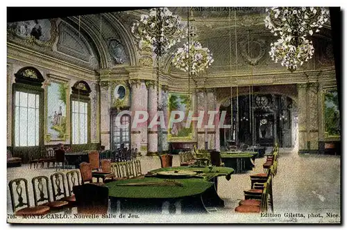 Cartes postales Casino Monte Carlo Nouvelle salle de jeu