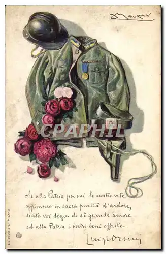 Cartes postales Fantaisie Illustrateur Mauzan Militaria