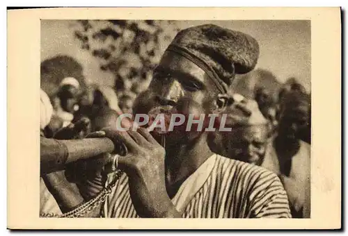 Ansichtskarte AK Folklore Afrique Equatoriale Francaise Tchad Musicien de Fort Lamy