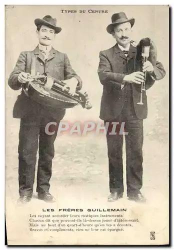 Cartes postales Folklore Types du Centre Les freres Guillemain TOP