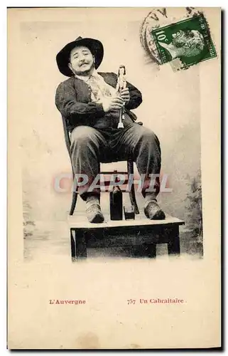 Cartes postales Folklore Auvergne Un cabraitaire TOP