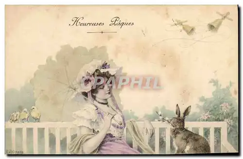 Cartes postales Lapin Lapins Femme