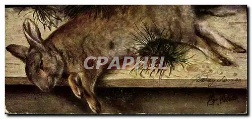 Cartes postales Lapin Lapins Chasse