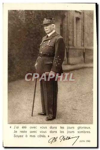 Ansichtskarte AK Militaria Philippe Petain