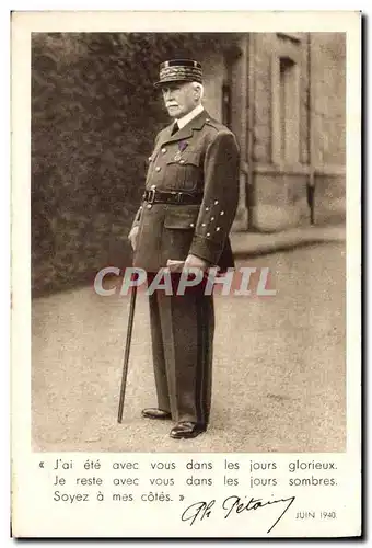 Ansichtskarte AK Militaria Philippe Petain