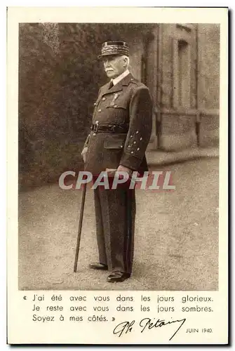 Ansichtskarte AK Militaria Philippe Petain