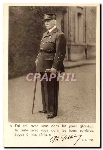 Ansichtskarte AK Militaria Philippe Petain