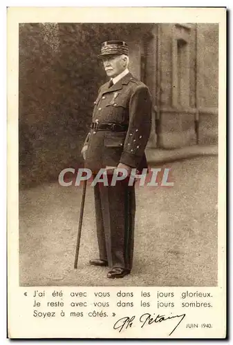 Ansichtskarte AK Militaria Philippe Petain