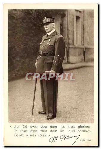 Ansichtskarte AK Militaria Philippe Petain