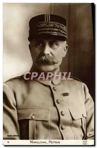 Ansichtskarte AK Militaria Marechal Petain