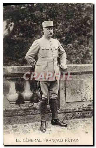 Ansichtskarte AK Militaria Le general Francais Petain