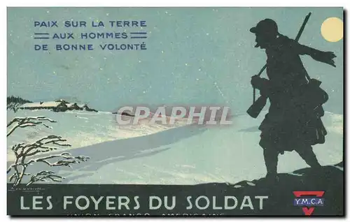 Cartes postales Militaria Les foyers du soldat Union Franco Americaine YMCA