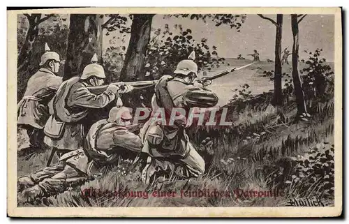Cartes postales Militaria Casques a pointe