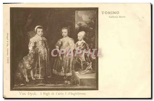 Cartes postales Torino Galleria Reale Van Dyck