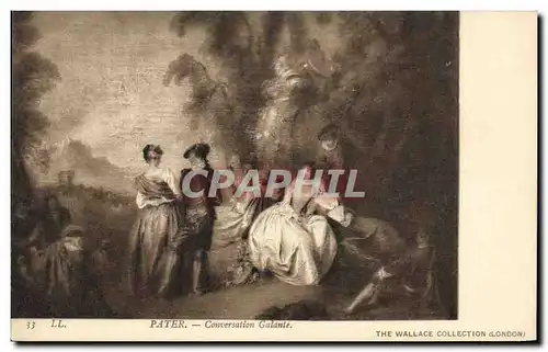 Cartes postales Pater Conversation Galante The Wallace Collection