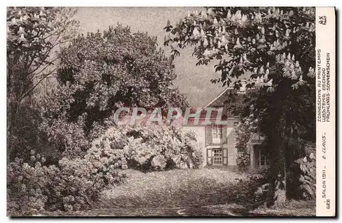 Cartes postales Salon 1911 Claus Zonneschyn au Printemps