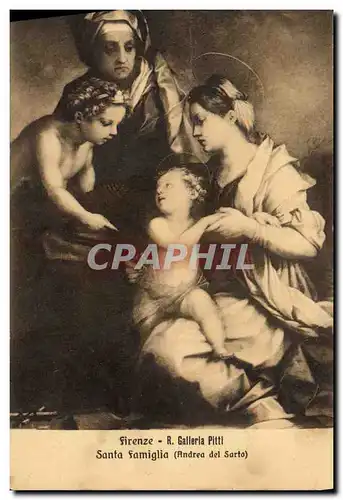 Cartes postales Firenze Galleri Pitti Santa Famiglia