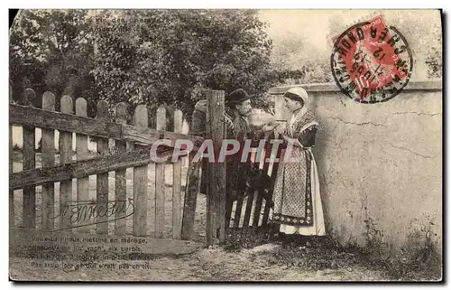 Cartes postales Folklore la causette