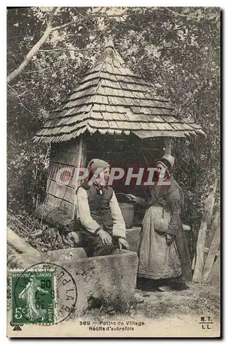 Ansichtskarte AK Folklore Potins de village Recits d&#39autrefois