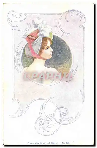 Cartes postales Fantaisie Illustrateur Femme TOP