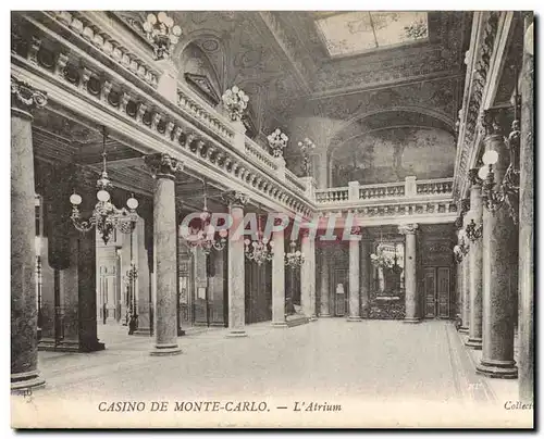 Cartes postales Casino de Monte Carlo L&#39atrium