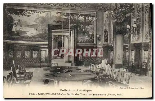 Cartes postales Casino Monte Carlo Salle du Trente Quarante