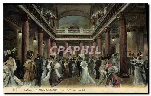 Cartes postales Casino Monte Carlo L&#39atrium