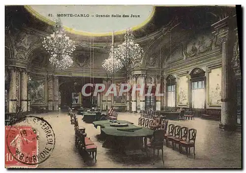 Cartes postales Casino Monte Carlo Grande salle des jeux