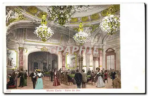 Cartes postales Casino Monte Carlo Salle de jeu