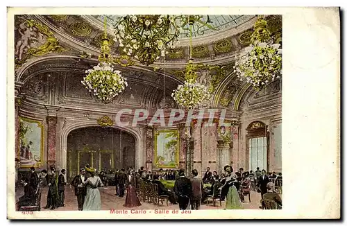Cartes postales Casino Monte Carlo Salle de jeu